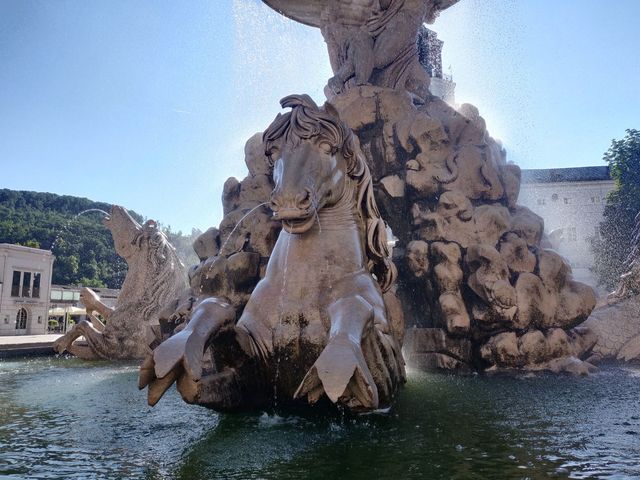 Salzburg Mozart fountain